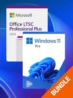 Microsoft Windows 11 Pro & Microsoft Office 2024 LTSC Pro Plus Bundle (PC) - Microsoft Key - GLOBAL